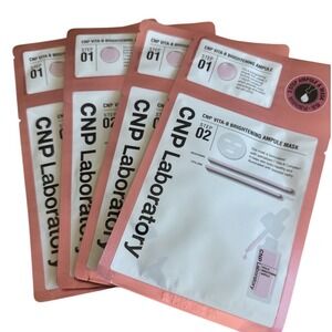 CNP LABORATORY (4) Vita-B Brightening Ampule (4) Vita-B Brightening Mask 2 Step